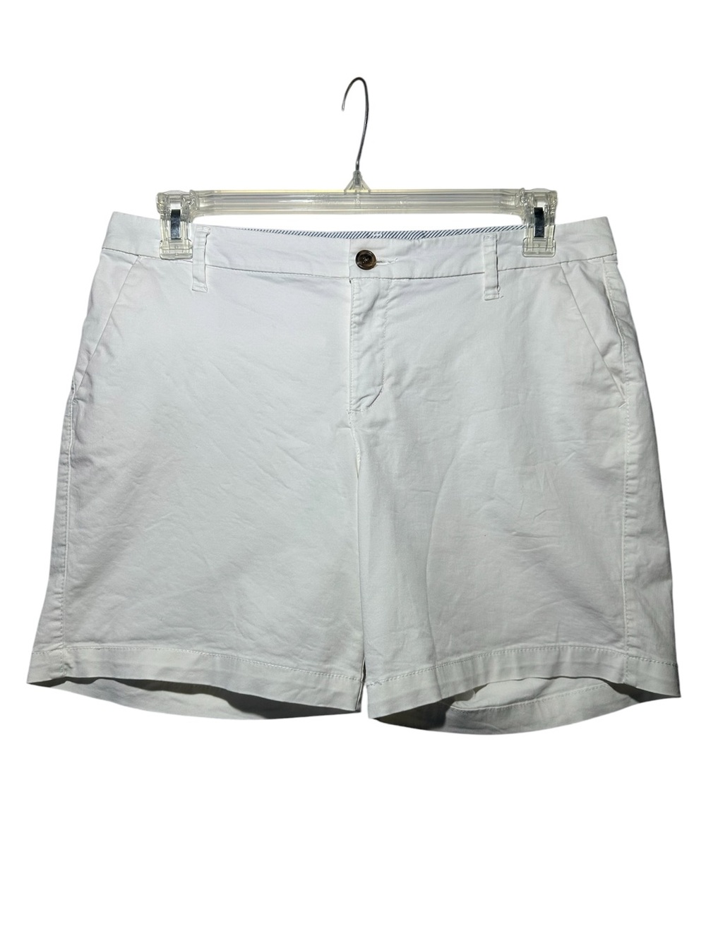 Old Navy White and Navy Palm-Print Women's Shorts Duo - Picture 6 of 10